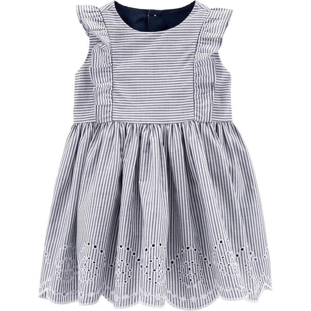 Baby Girl Carter's Striped Eyelet Dress